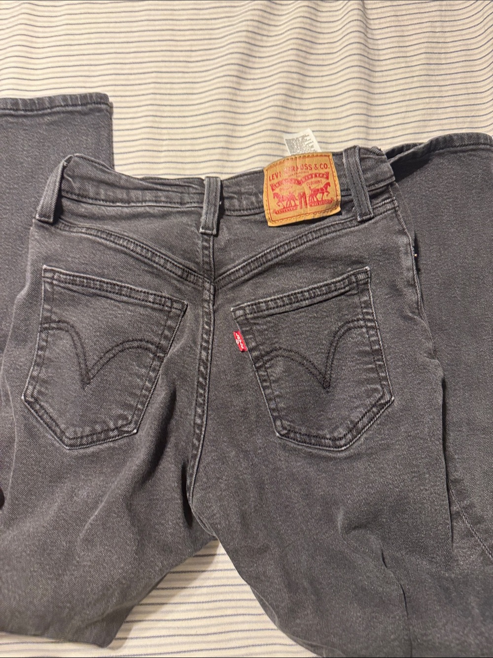 Levi's Women Gray Relaxed Back-Pocket Jeans